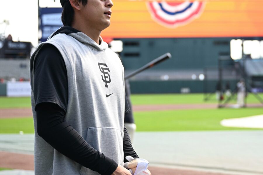 Outfielder Jung Hoo Lee reflects on his first home series as a Giant